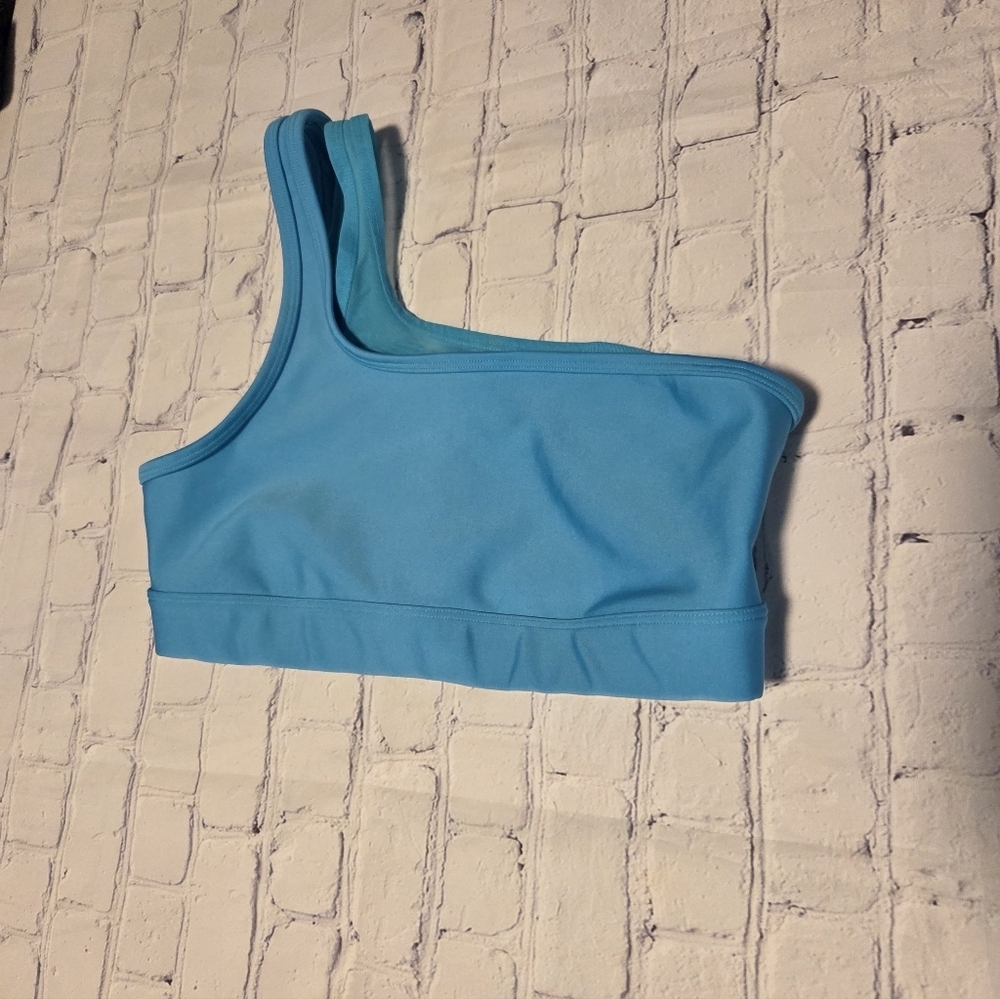 Alo One-Shoulder Blue Sports Bra Size XS